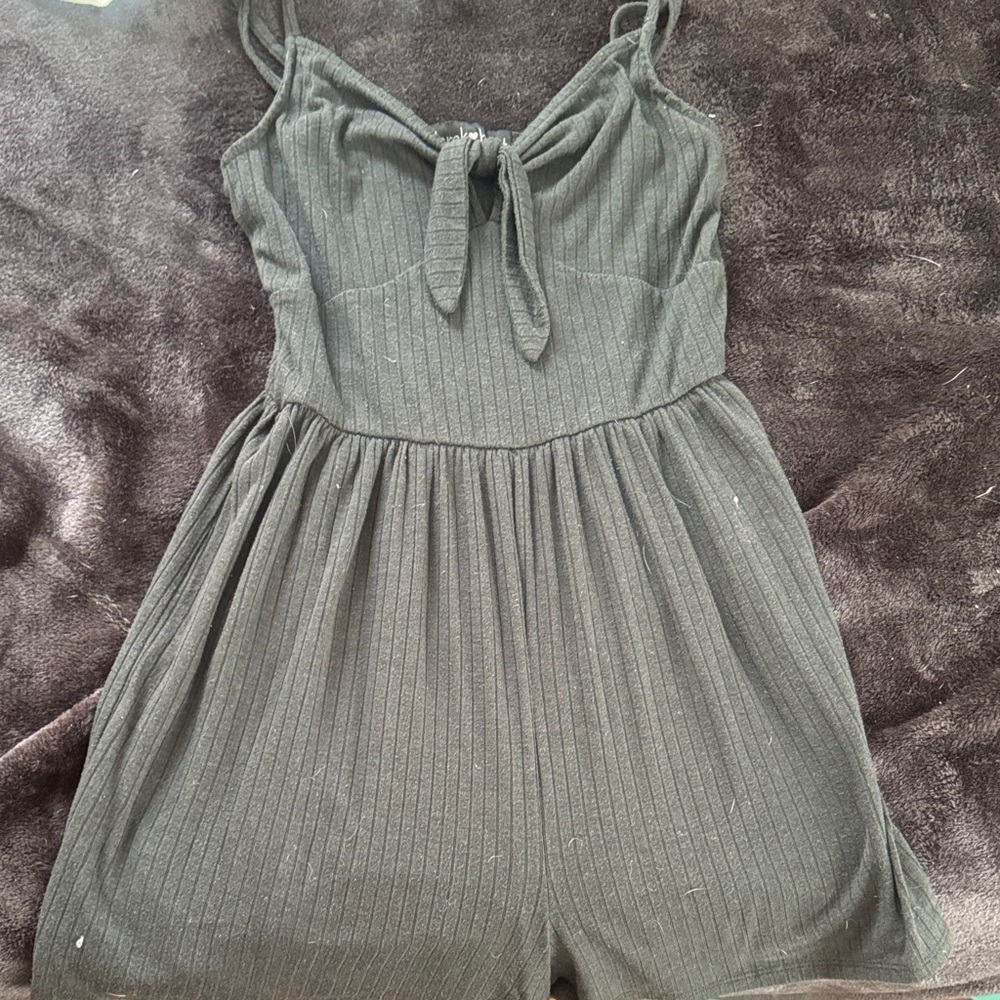Black Strappy Romper